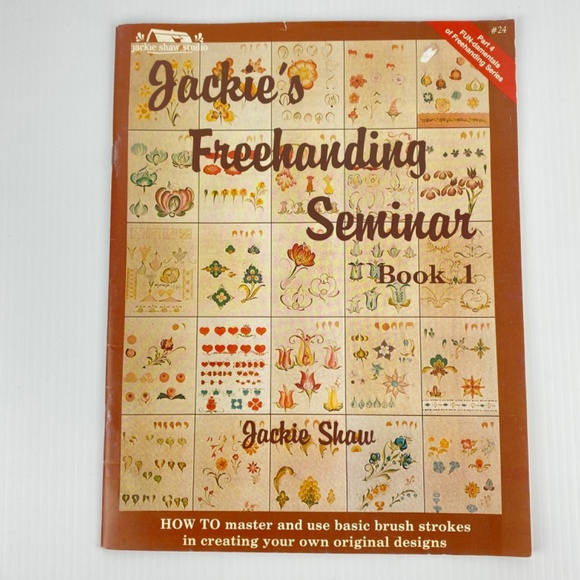 Jackie's Freehanding Seminar Book 1 Decorative Painting Magazine 1984 Shaw - Picture 1 of 10
